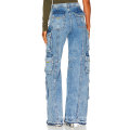 Street Relaxed Fit Distressed Graphic Women Jeans